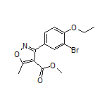 3-(3-溴-4-乙氧基苯基)-5-甲基异噁唑-4-甲酸甲酯