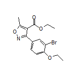 3-(3-溴-4-乙氧基苯基)-5-甲基异噁唑-4-甲酸乙酯