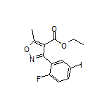 3-(2-氟-5-碘苯基)-5-甲基异噁唑-4-甲酸乙酯