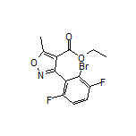 3-(2-溴-3,6-二氟苯基)-5-甲基异噁唑-4-甲酸乙酯