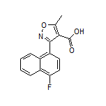 3-(4-氟-1-萘基)-5-甲基异噁唑-4-甲酸