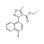 3-(4-氟-1-萘基)-5-甲基异噁唑-4-甲酸乙酯