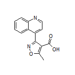 5-甲基-3-(4-喹啉基)异噁唑-4-甲酸