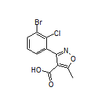 3-(3-溴-2-氯苯基)-5-甲基异噁唑-4-甲酸