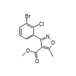 3-(3-溴-2-氯苯基)-5-甲基异噁唑-4-甲酸甲酯