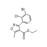 3-(3-溴-2-氯苯基)-5-甲基异噁唑-4-甲酸乙酯