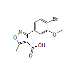 3-(4-溴-3-甲氧基苯基)-5-甲基异噁唑-4-甲酸