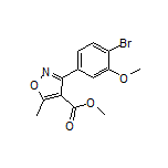 3-(4-溴-3-甲氧基苯基)-5-甲基异噁唑-4-甲酸甲酯