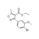 3-(4-溴-3-甲氧基苯基)-5-甲基异噁唑-4-甲酸乙酯