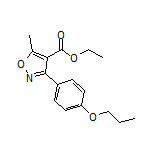 5-甲基-3-(4-丙氧基苯基)异噁唑-4-甲酸乙酯