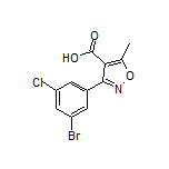 3-(3-溴-5-氯苯基)-5-甲基异噁唑-4-甲酸