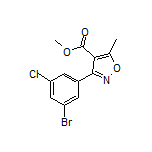 3-(3-溴-5-氯苯基)-5-甲基异噁唑-4-甲酸甲酯