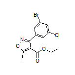 3-(3-溴-5-氯苯基)-5-甲基异噁唑-4-甲酸乙酯