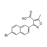3-(6-溴-2-萘基)-5-甲基异噁唑-4-甲酸