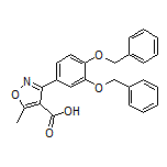 3-[3,4-双(苄氧基)苯基]-5-甲基异噁唑-4-甲酸