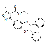 3-[3,4-双(苄氧基)苯基]-5-甲基异噁唑-4-甲酸乙酯