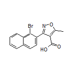3-(1-溴-2-萘基)-5-甲基异噁唑-4-甲酸