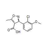 3-(2-氯-3-甲氧基苯基)-5-甲基异噁唑-4-甲酸