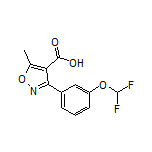 3-[3-(二氟甲氧基)苯基]-5-甲基异噁唑-4-甲酸