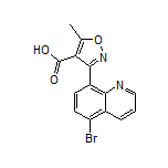 3-(5-溴-8-喹啉基)-5-甲基异噁唑-4-甲酸