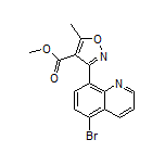 3-(5-溴-8-喹啉基)-5-甲基异噁唑-4-甲酸甲酯