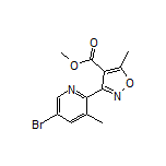 3-(5-溴-3-甲基-2-吡啶基)-5-甲基异噁唑-4-甲酸甲酯