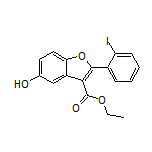 5-羟基-2-(2-碘苯基)苯并呋喃-3-甲酸乙酯