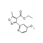 3-(4-甲氧基-2-吡啶基)-5-甲基异噁唑-4-甲酸乙酯