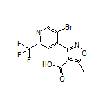 3-[5-溴-2-(三氟甲基)-4-吡啶基]-5-甲基异噁唑-4-甲酸