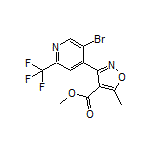 3-[5-溴-2-(三氟甲基)-4-吡啶基]-5-甲基异噁唑-4-甲酸甲酯