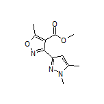 3-(1,5-二甲基-3-吡唑基)-5-甲基异噁唑-4-甲酸甲酯