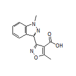 5-甲基-3-(1-甲基-3-吲唑基)异噁唑-4-甲酸
