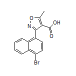 3-(4-溴-1-萘基)-5-甲基异噁唑-4-甲酸