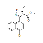 3-(4-溴-1-萘基)-5-甲基异噁唑-4-甲酸甲酯