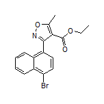 3-(4-溴-1-萘基)-5-甲基异噁唑-4-甲酸乙酯