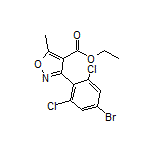 3-(4-溴-2,6-二氯苯基)-5-甲基异噁唑-4-甲酸乙酯