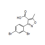3-(2,4-二溴苯基)-5-甲基异噁唑-4-甲酸