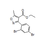 3-(2,4-二溴苯基)-5-甲基异噁唑-4-甲酸乙酯
