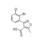 3-(2-溴-3-氯苯基)-5-甲基异噁唑-4-甲酸