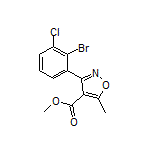 3-(2-溴-3-氯苯基)-5-甲基异噁唑-4-甲酸甲酯
