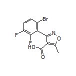 3-(6-溴-2,3-二氟苯基)-5-甲基异噁唑-4-甲酸