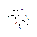 3-(6-溴-2,3-二氟苯基)-5-甲基异噁唑-4-甲酸甲酯