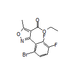 3-(6-溴-2,3-二氟苯基)-5-甲基异噁唑-4-甲酸乙酯