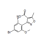 3-(4-溴-2-氟-6-甲氧基苯基)-5-甲基异噁唑-4-甲酸