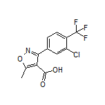 3-[3-氯-4-(三氟甲基)苯基]-5-甲基异噁唑-4-甲酸