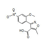 3-(2-甲氧基-4-硝基苯基)-5-甲基异噁唑-4-甲酸