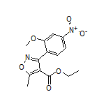 3-(2-甲氧基-4-硝基苯基)-5-甲基异噁唑-4-甲酸乙酯