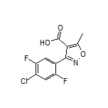 3-(4-氯-2,5-二氟苯基)-5-甲基异噁唑-4-甲酸