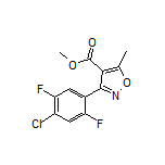 3-(4-氯-2,5-二氟苯基)-5-甲基异噁唑-4-甲酸甲酯