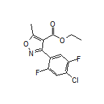3-(4-氯-2,5-二氟苯基)-5-甲基异噁唑-4-甲酸乙酯